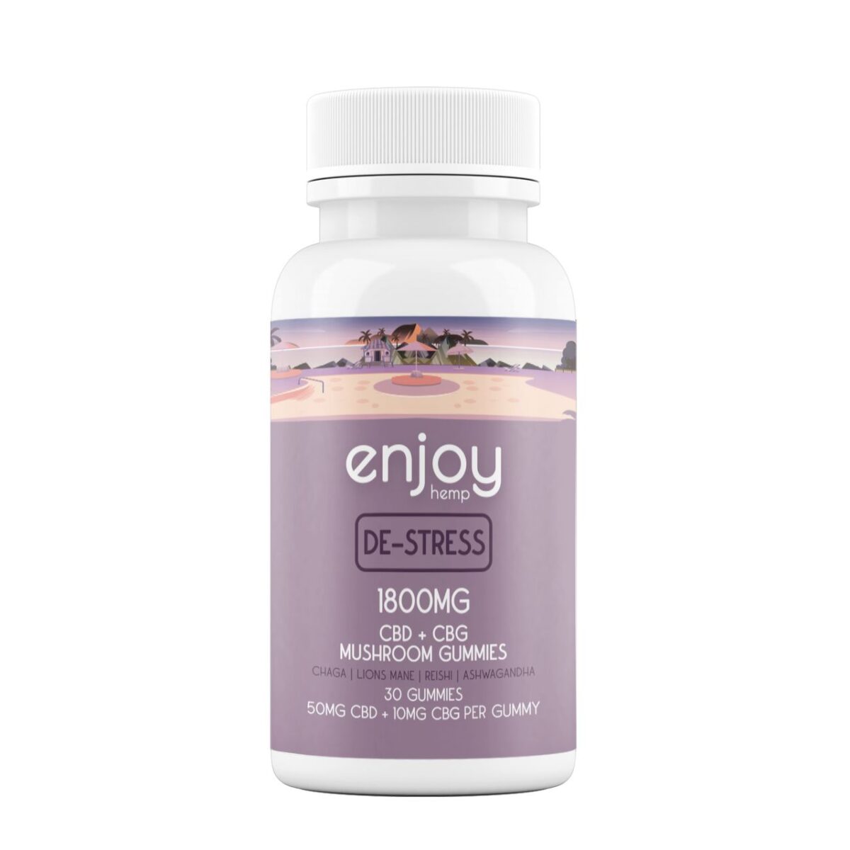 Enjoy Destress Gummies 1800mg CBD and CBG