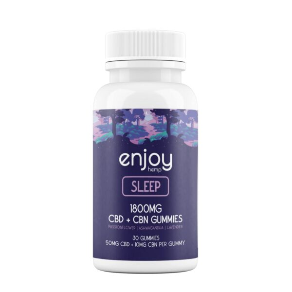 Enjoy Delta 8 Sleep Gummies 1800mg CBD and CBG