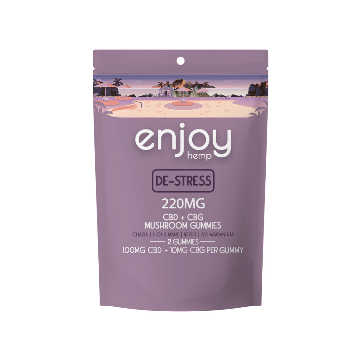 Enjoy Destress Gummies 220mg available at Scarlet Reserve