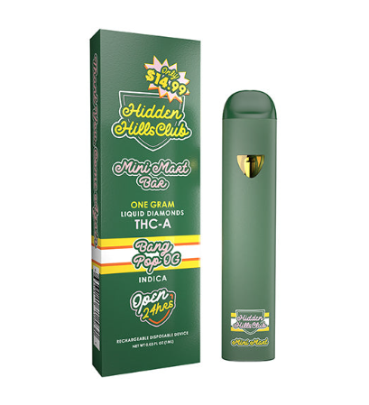Hidden Hills disposable vape available at Scarlet Reserve