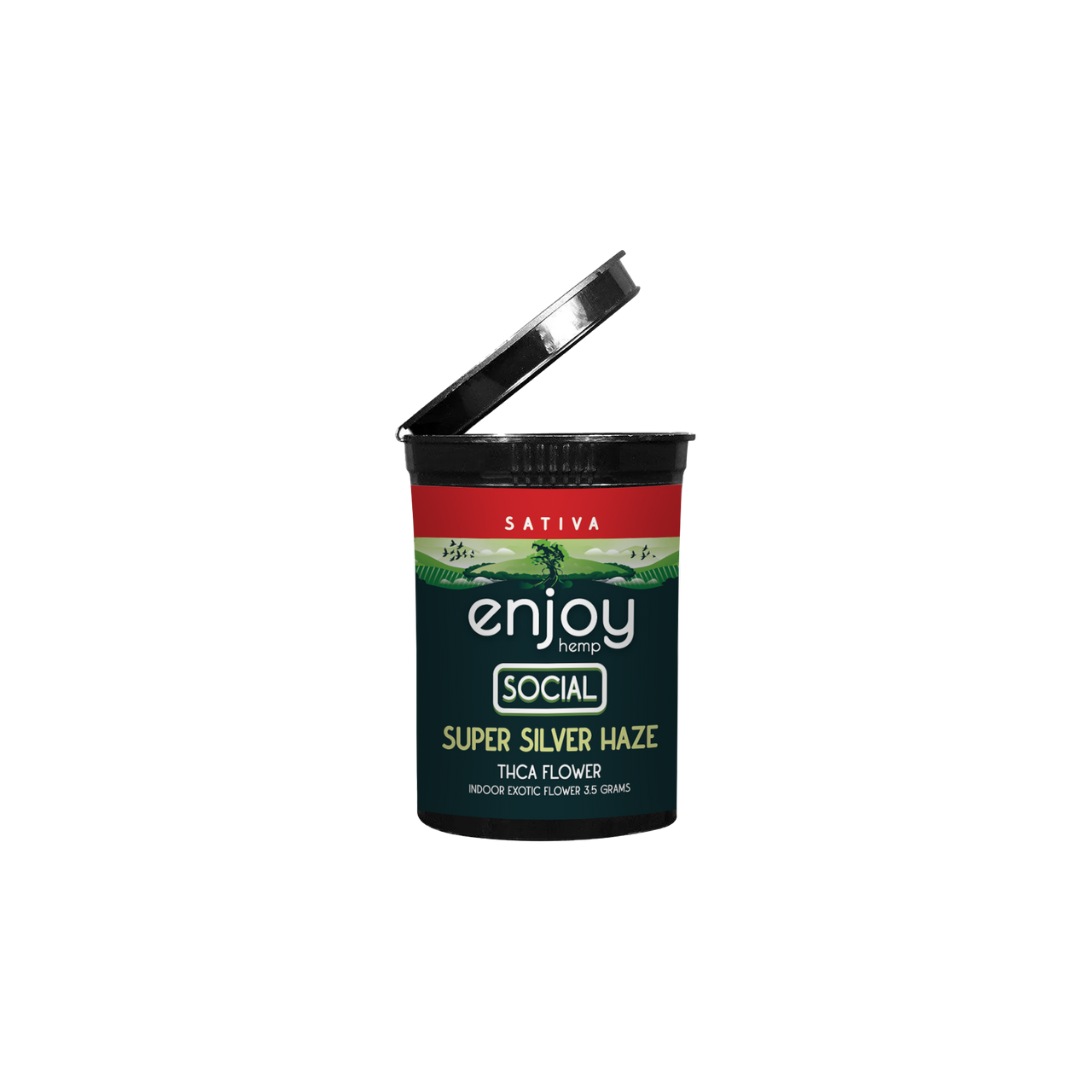 Super Silver Haze Enjoy Hemp THCa Flower available at Scarlet Reserve